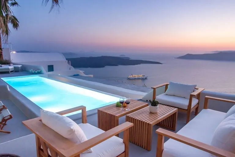7857 santorini romantic dinner