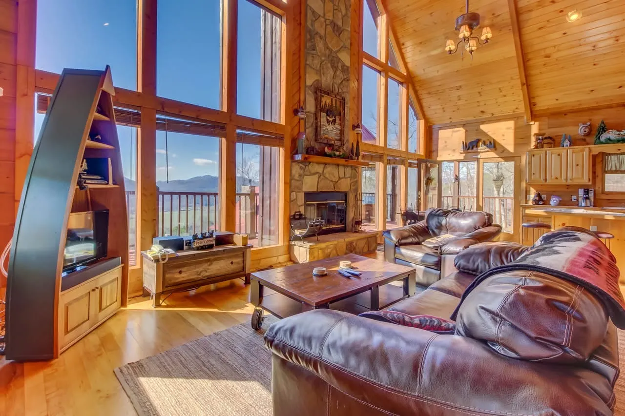 7954 smoky mountain cabin view